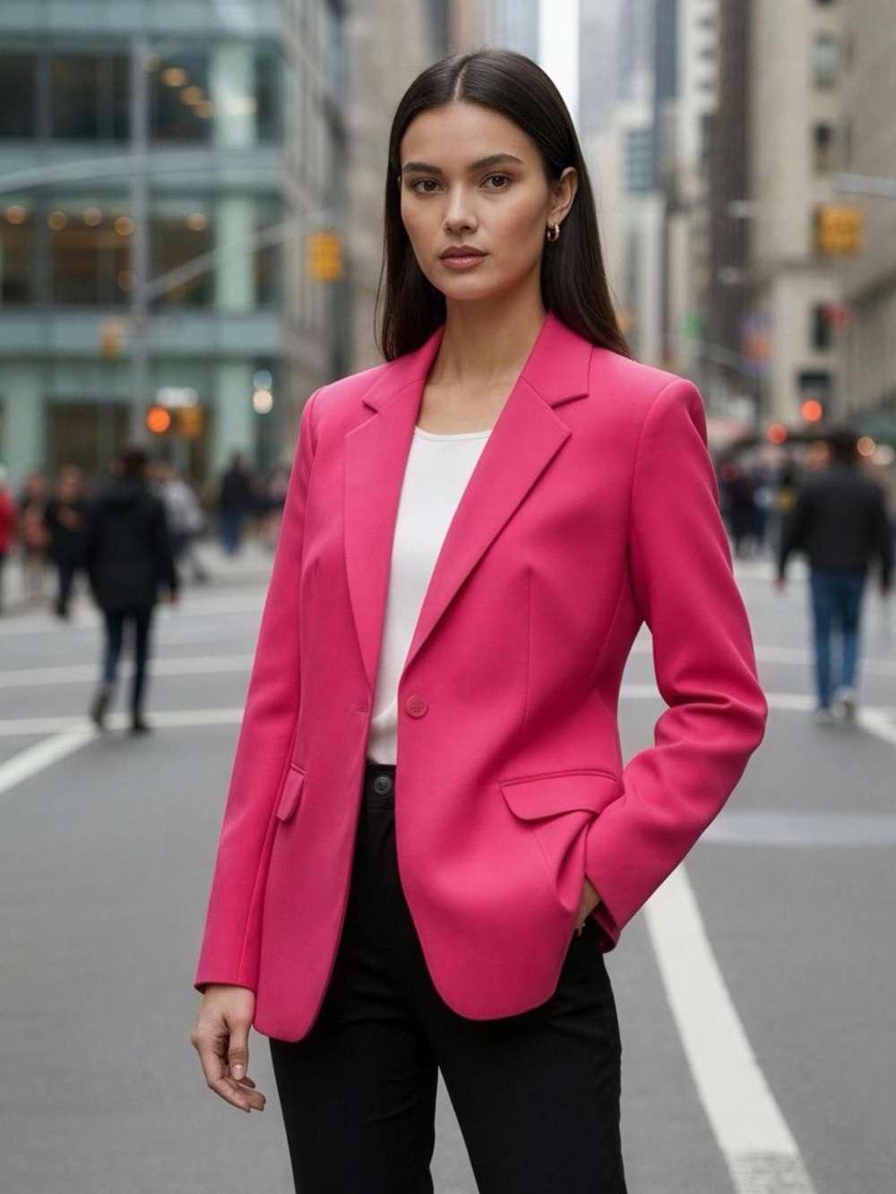 Haberdashery Hot Pink Blazer Jacket Size 14